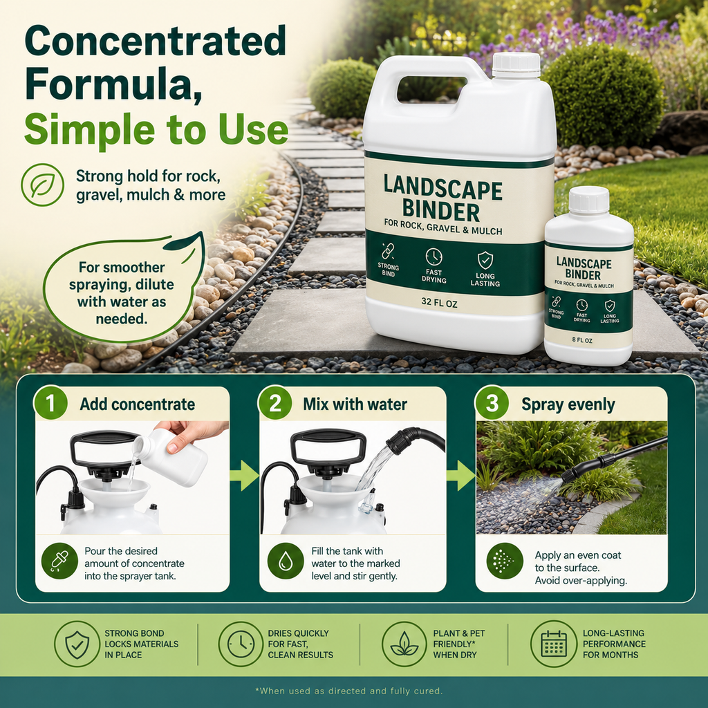1-Gallon Landscape Rock Glue & Sprayer Kit