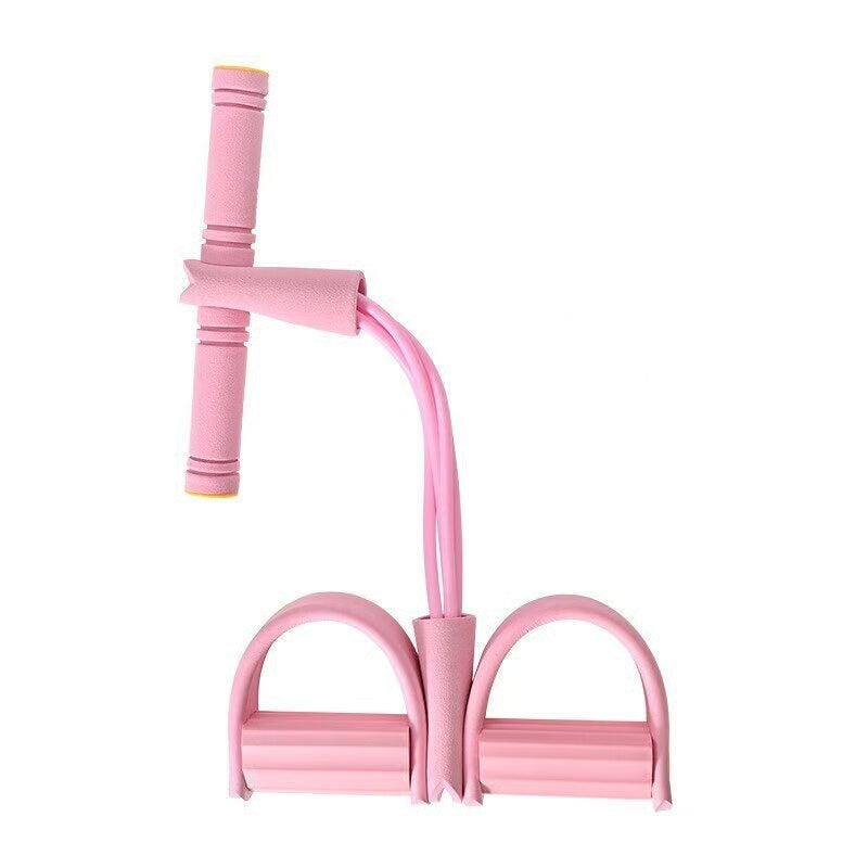 21 Fitness Resistance Bands Set - 4 Tube Pedal Ankle Puller for Legs & Glutes Workout