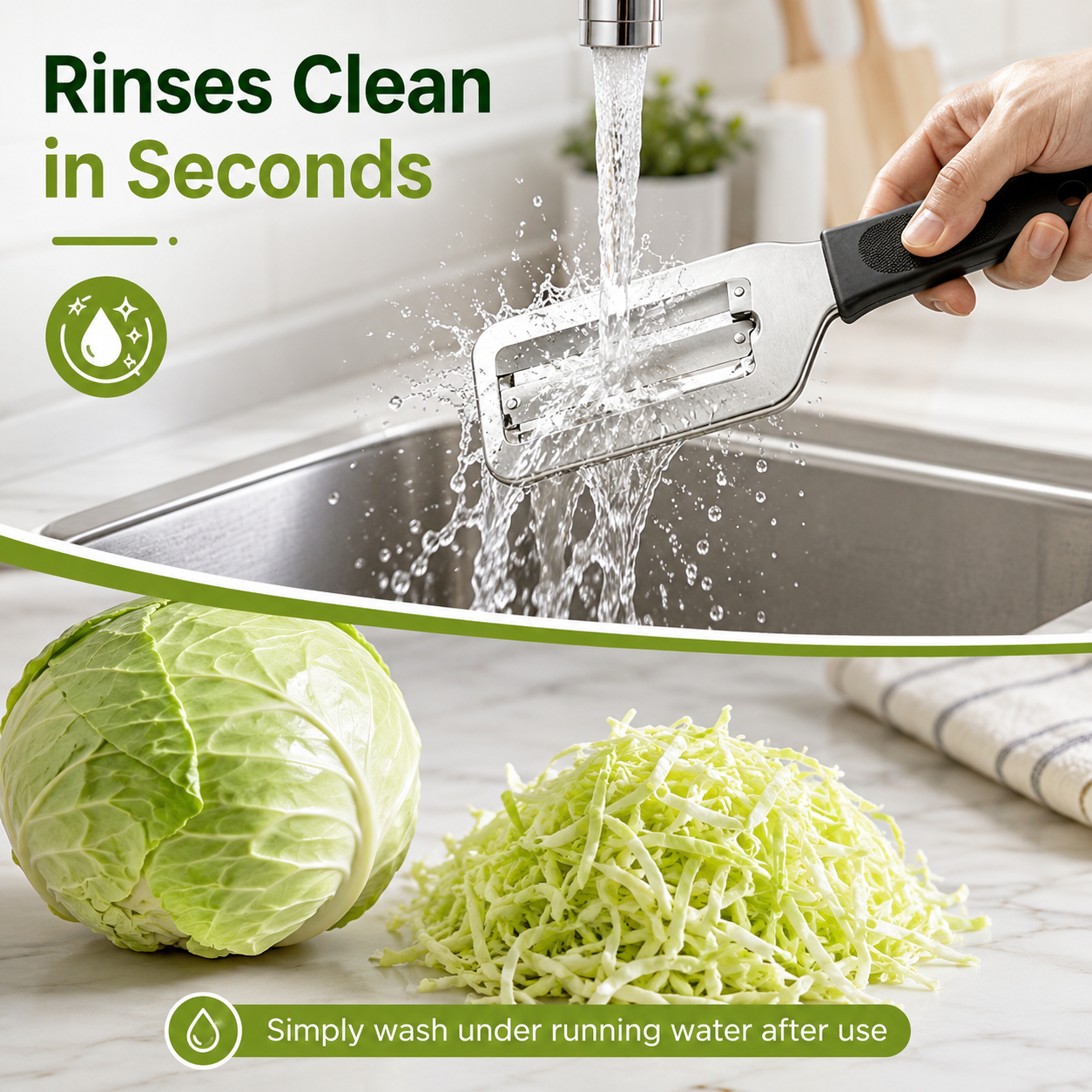 Adjustable Cabbage Slicer & Vegetable Shredder