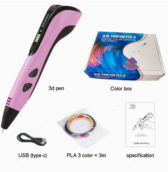 Kids 3D Printing Pen DIY Art Toy Gift