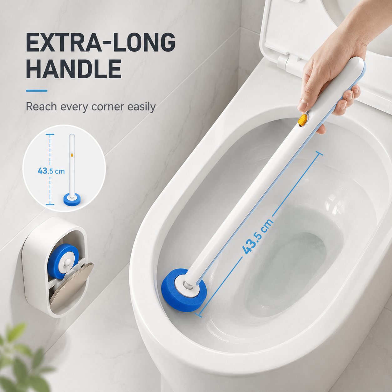 Disposable Toilet Brush Set