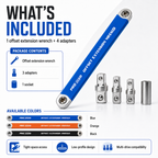 Offset Extension Wrench Set for Tight Spaces