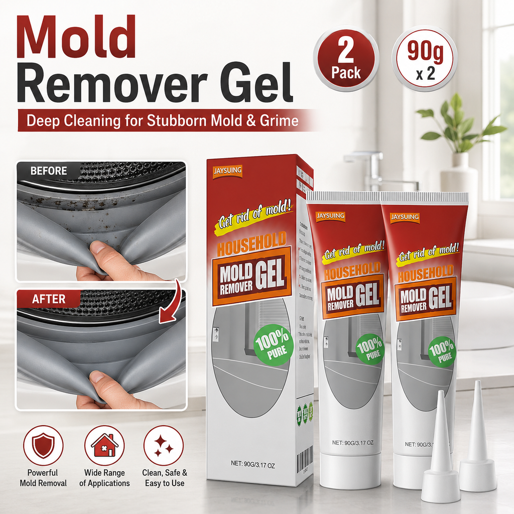 2PCS Mold & Mildew Stain Remover Gel for Bathroom and Kitchen Tile Gaps