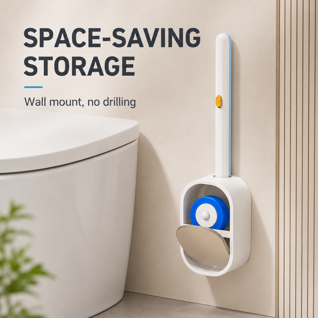 Disposable Toilet Brush Set