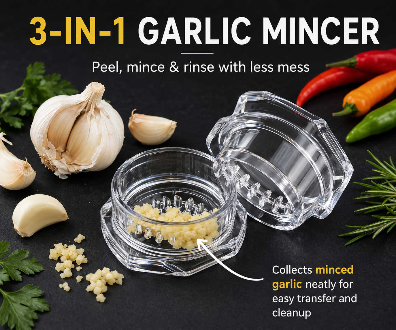 Manual Garlic Chopper & Mincer