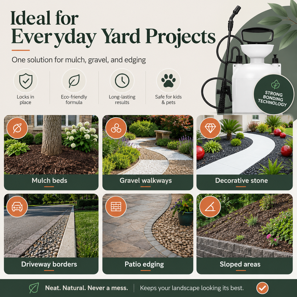 1-Gallon Landscape Rock Glue & Sprayer Kit