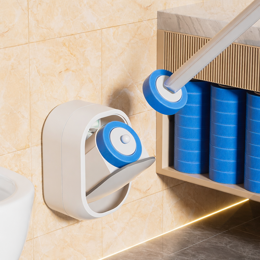 Disposable Toilet Brush Set