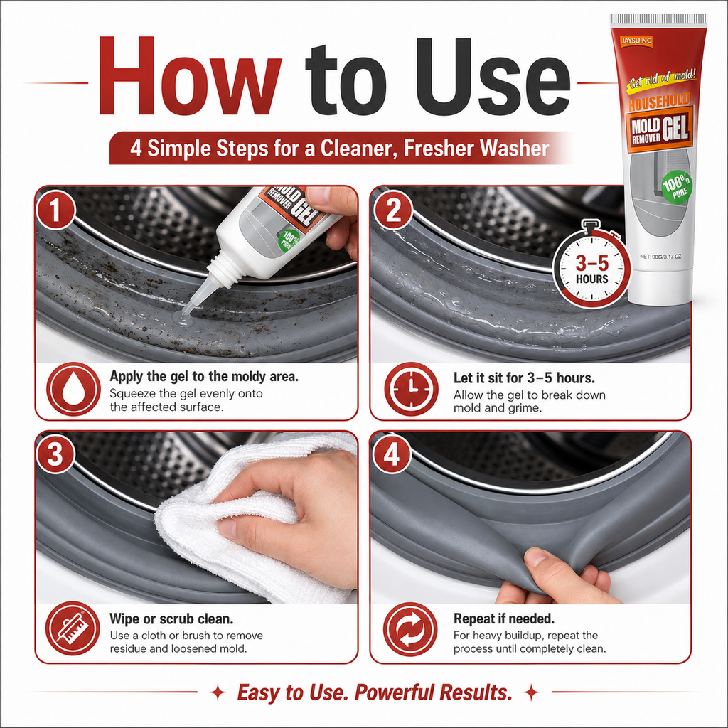 2PCS Mold & Mildew Stain Remover Gel for Bathroom and Kitchen Tile Gaps