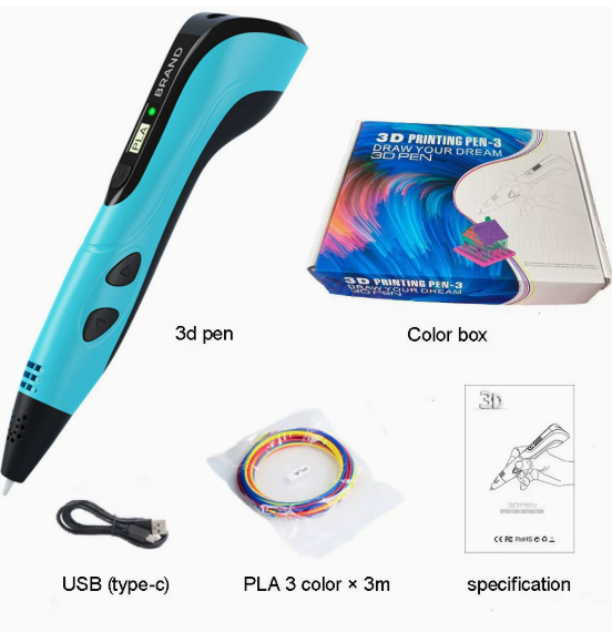 Kids 3D Printing Pen DIY Art Toy Gift