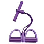 21 Fitness Resistance Bands Set - 4 Tube Pedal Ankle Puller for Legs & Glutes Workout