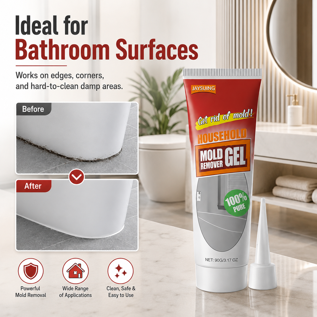 2PCS Mold & Mildew Stain Remover Gel for Bathroom and Kitchen Tile Gaps