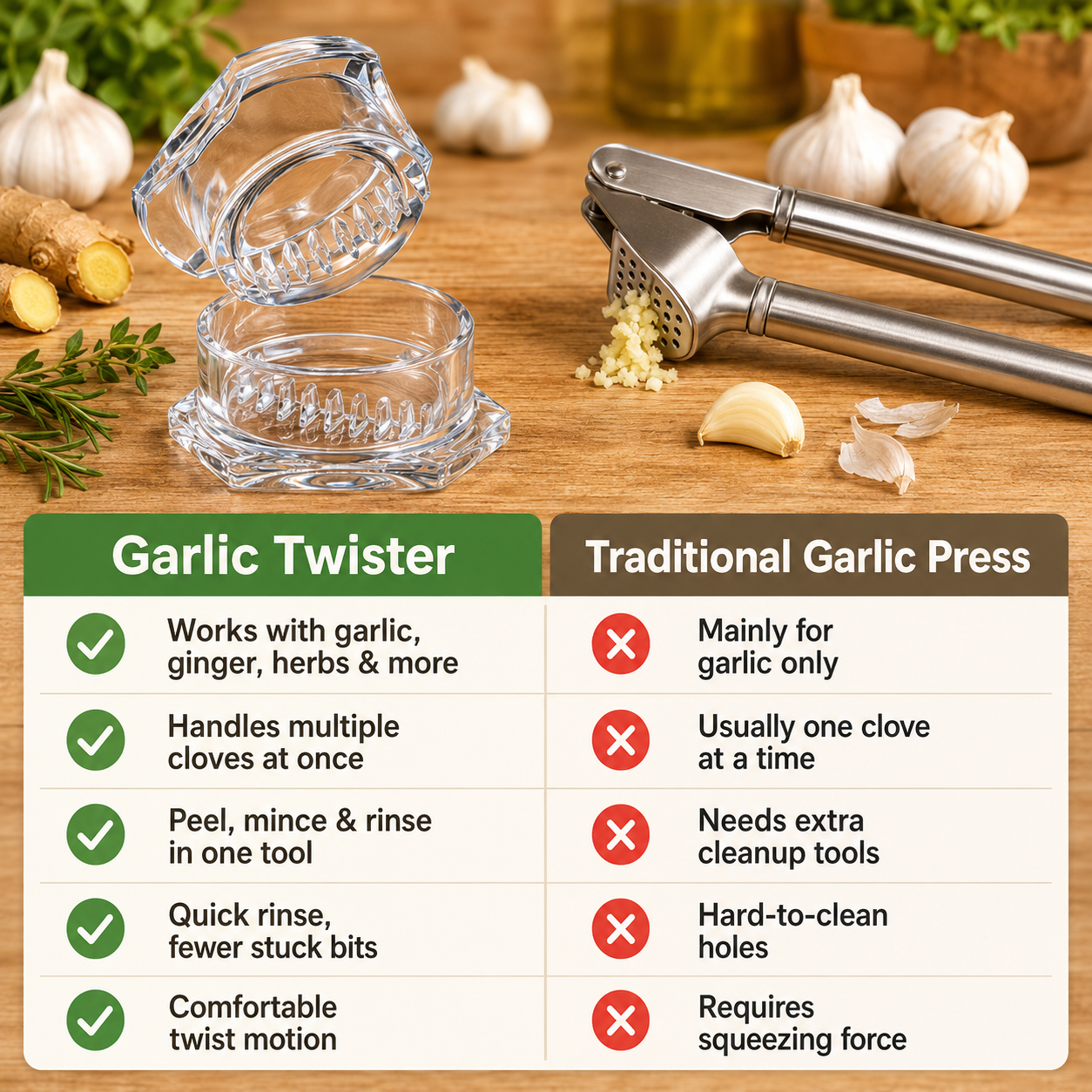 Manual Garlic Chopper & Mincer
